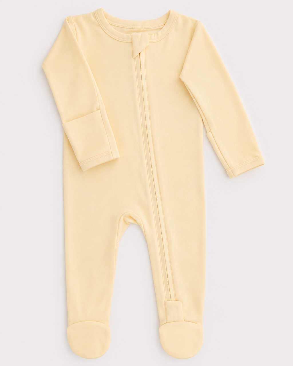 Footed Romper - Buttercream