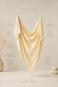 Oversized Stretchy Swaddle - Buttercream