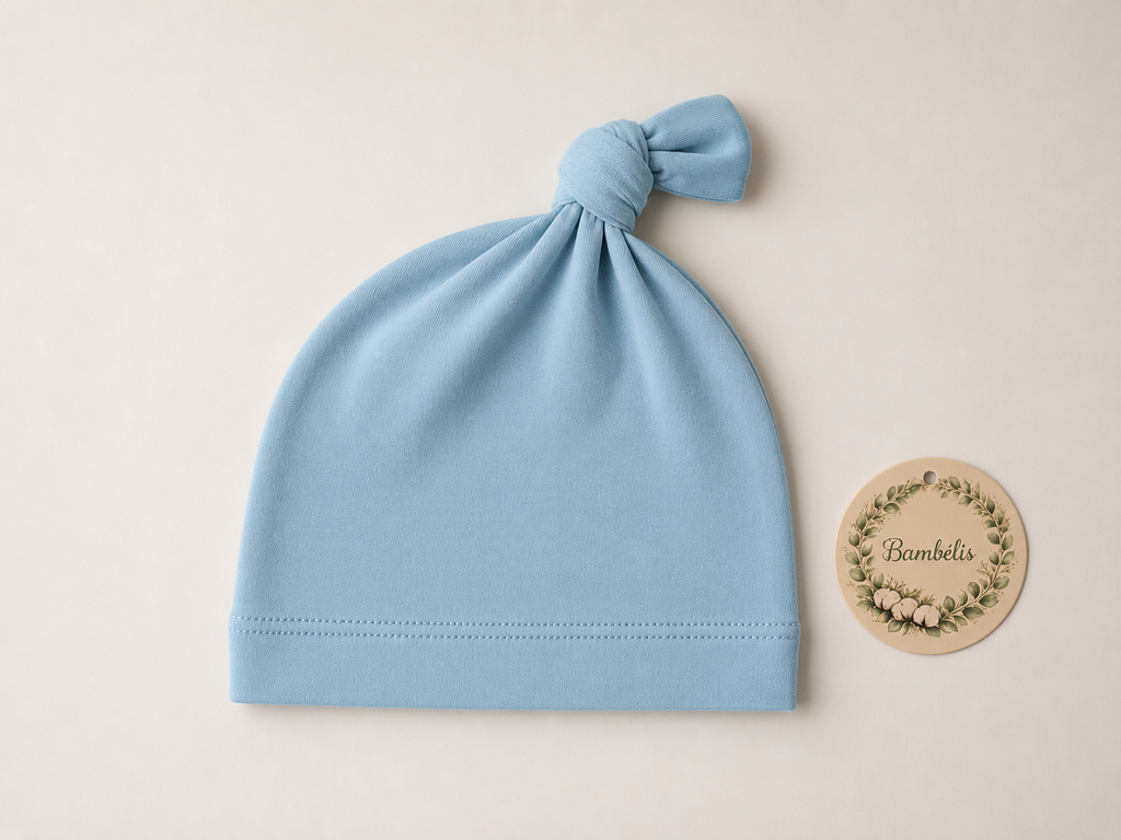 Knotted Hat - haven Blue