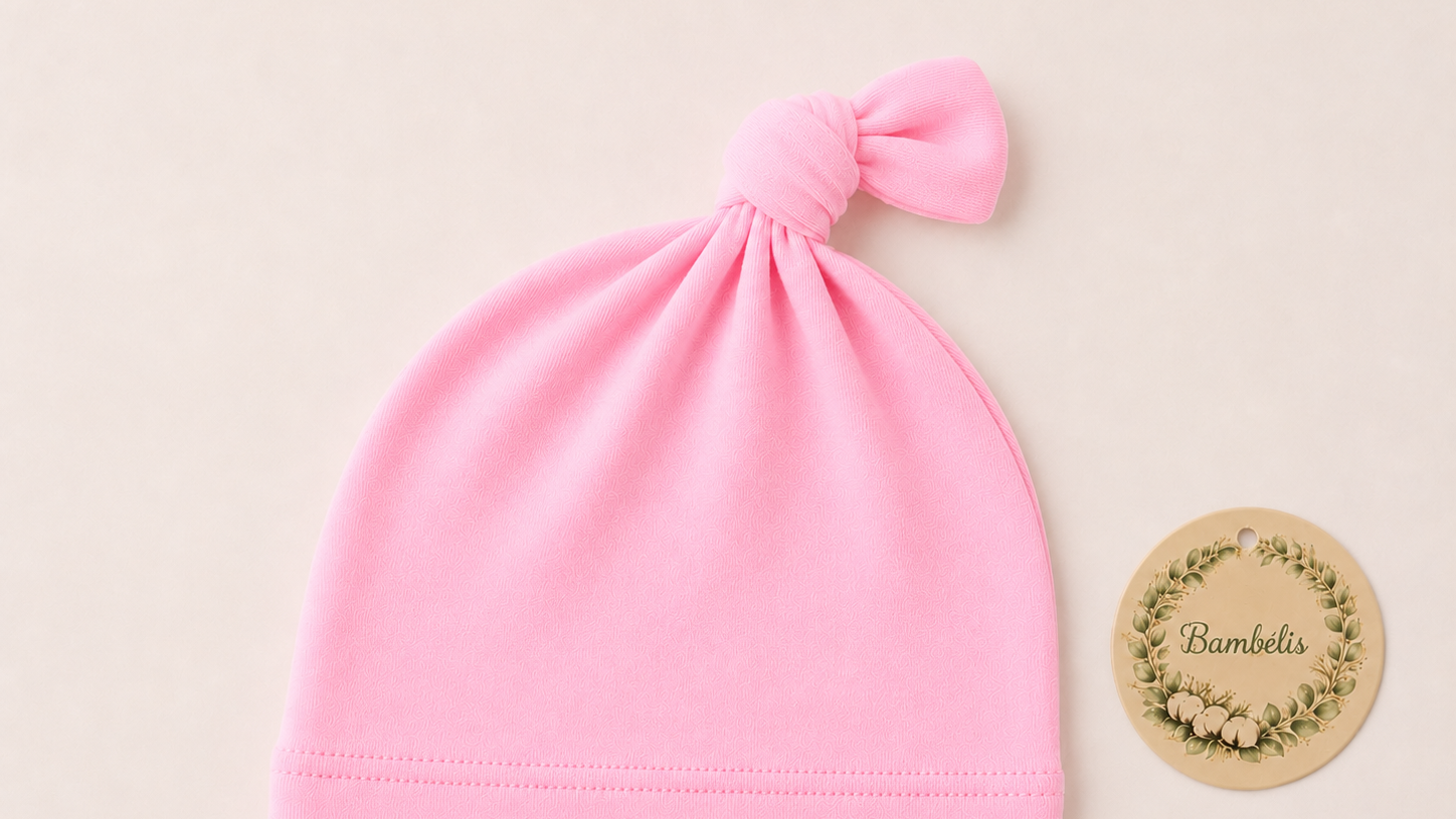Knotted Hat - Petal Pink