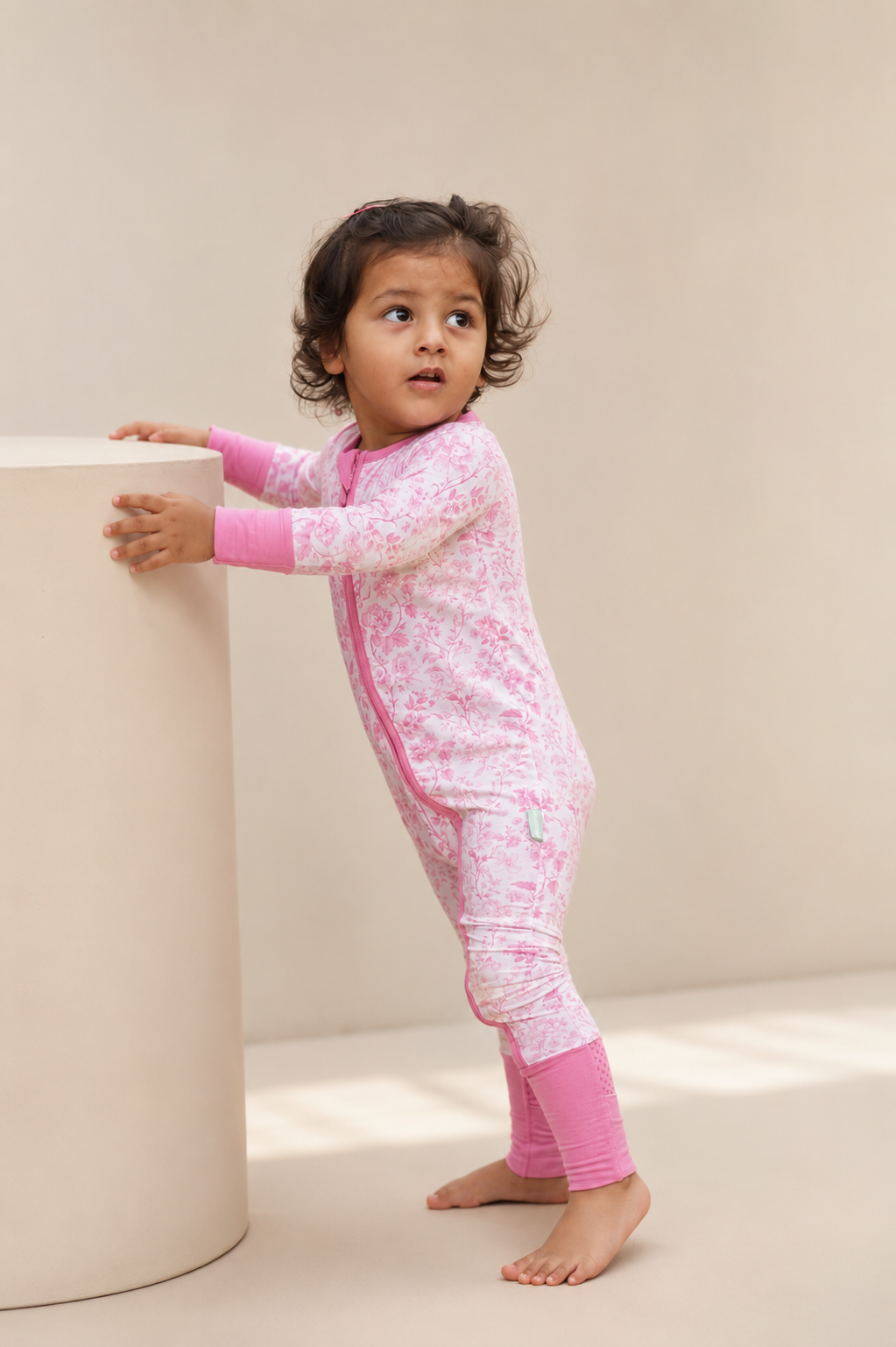Footless Romper - Blush Meadow