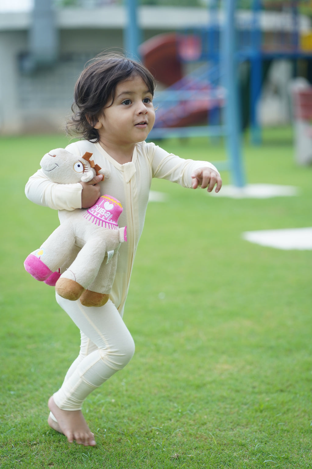 Footless Romper - Buttercream