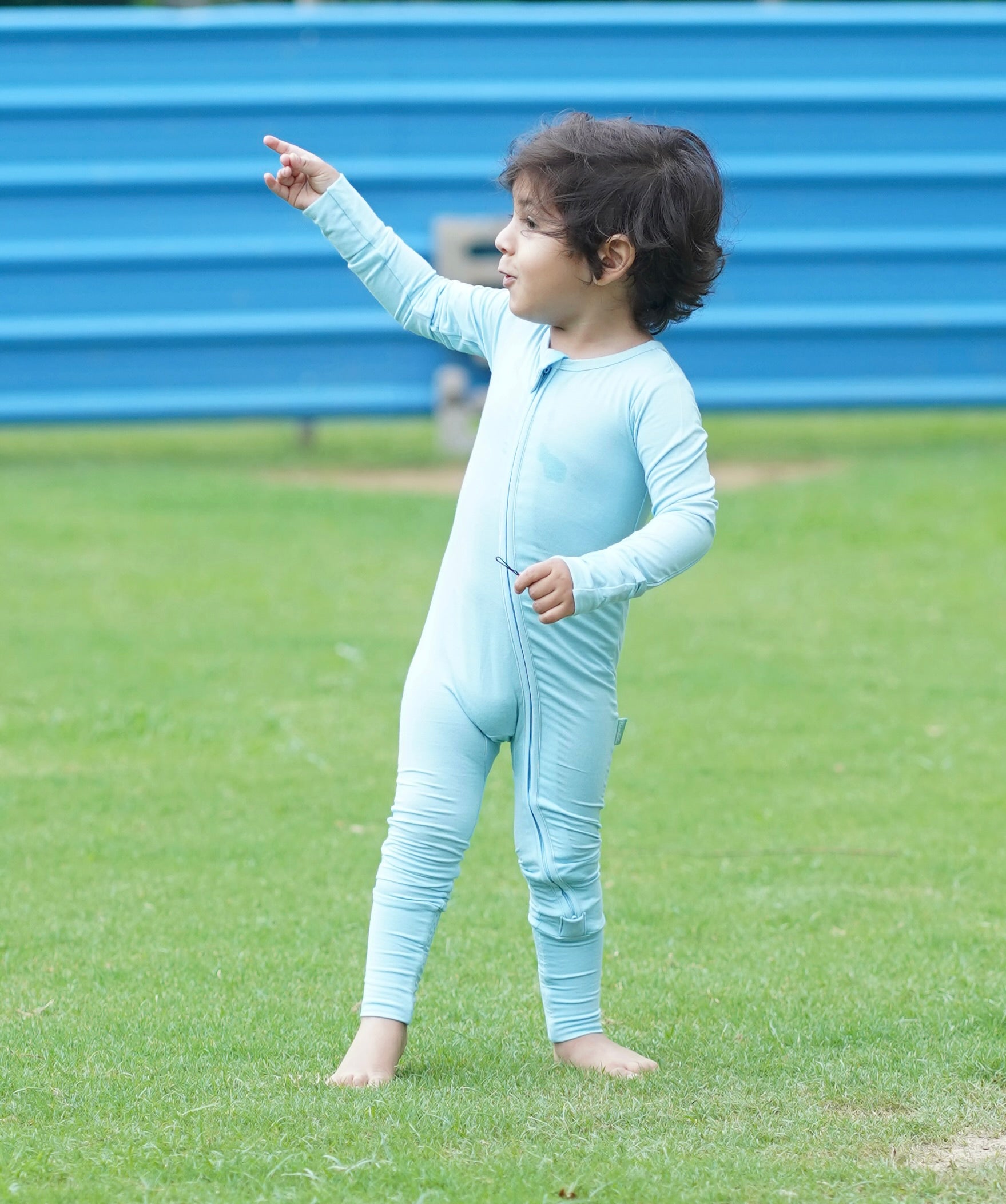 Footless Romper - Blue Haven